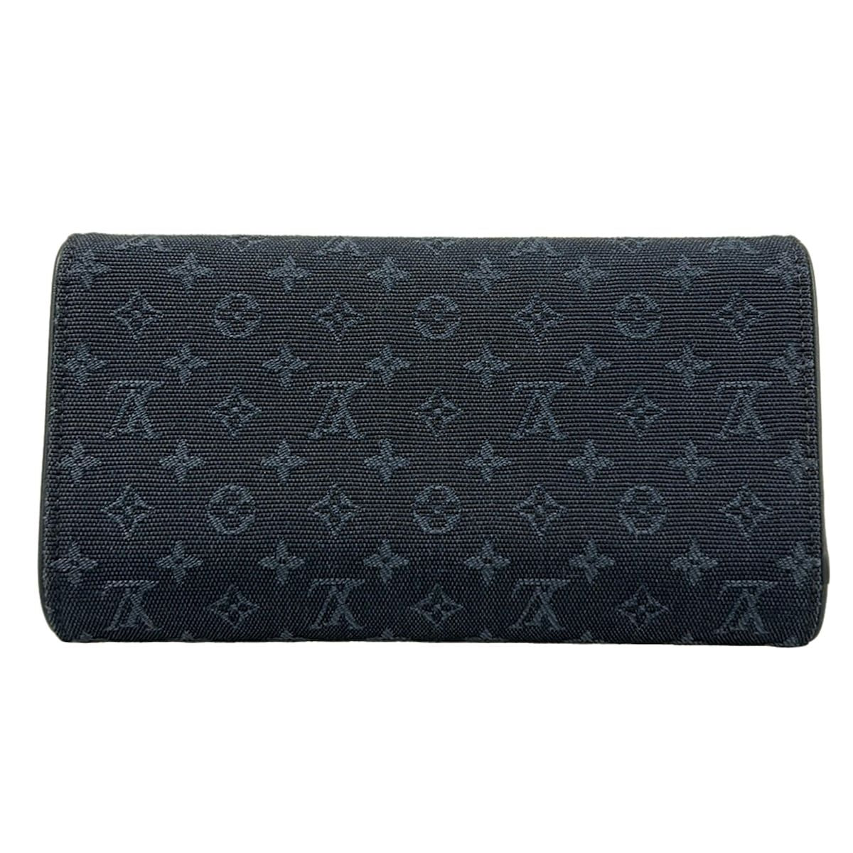 Louis Vuitton Wallet Monogram Mini Porte Tresor International Blue — view 2