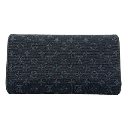 Louis Vuitton Wallet Monogram Mini Porte Tresor International Blue — view 2