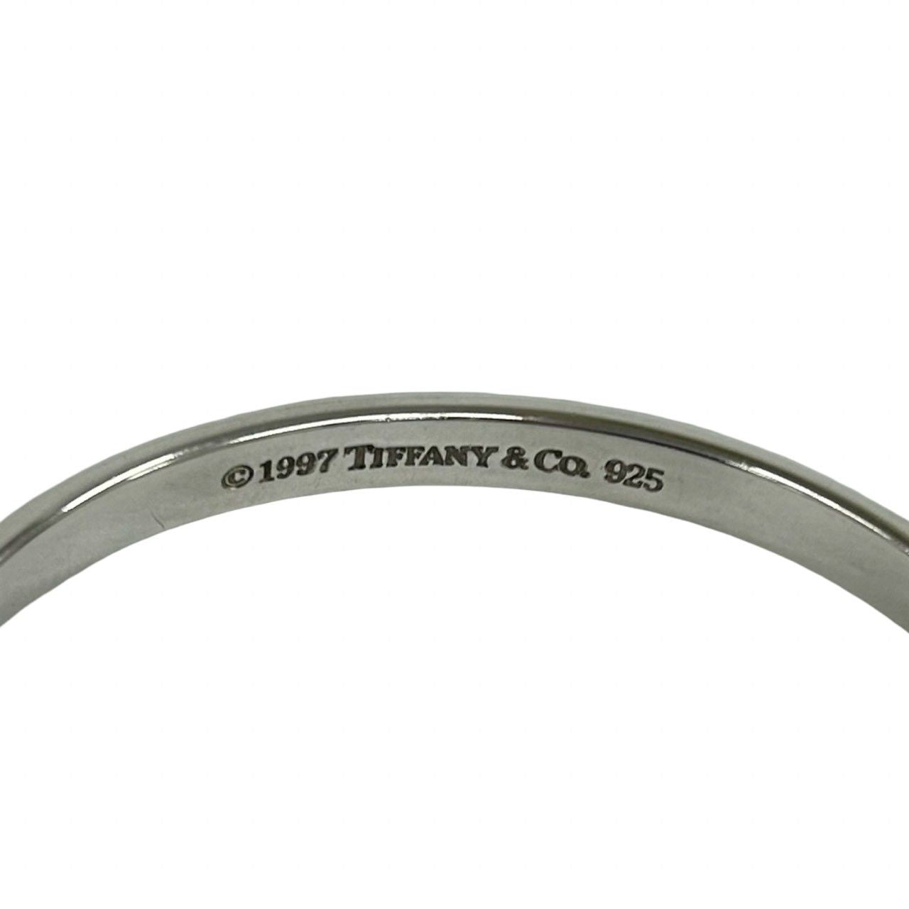 Tiffany & Co Log Narrow Bangle 925 Sterling Silver Bracelet — view 3