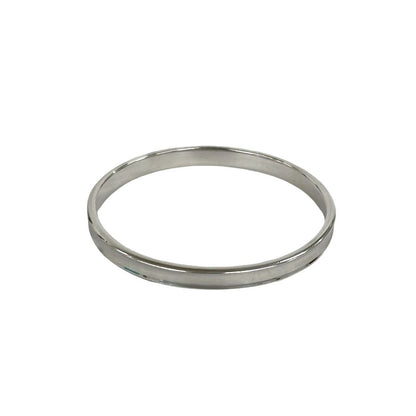 Tiffany & Co Log Narrow Bangle 925 Sterling Silver Bracelet — view 6