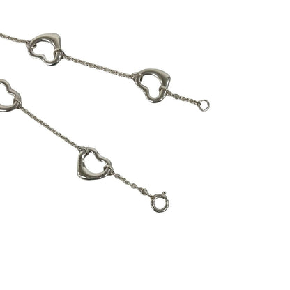 Tiffany & Co Open Heart Bracelet 925 Sterling Silver Chain — view 5