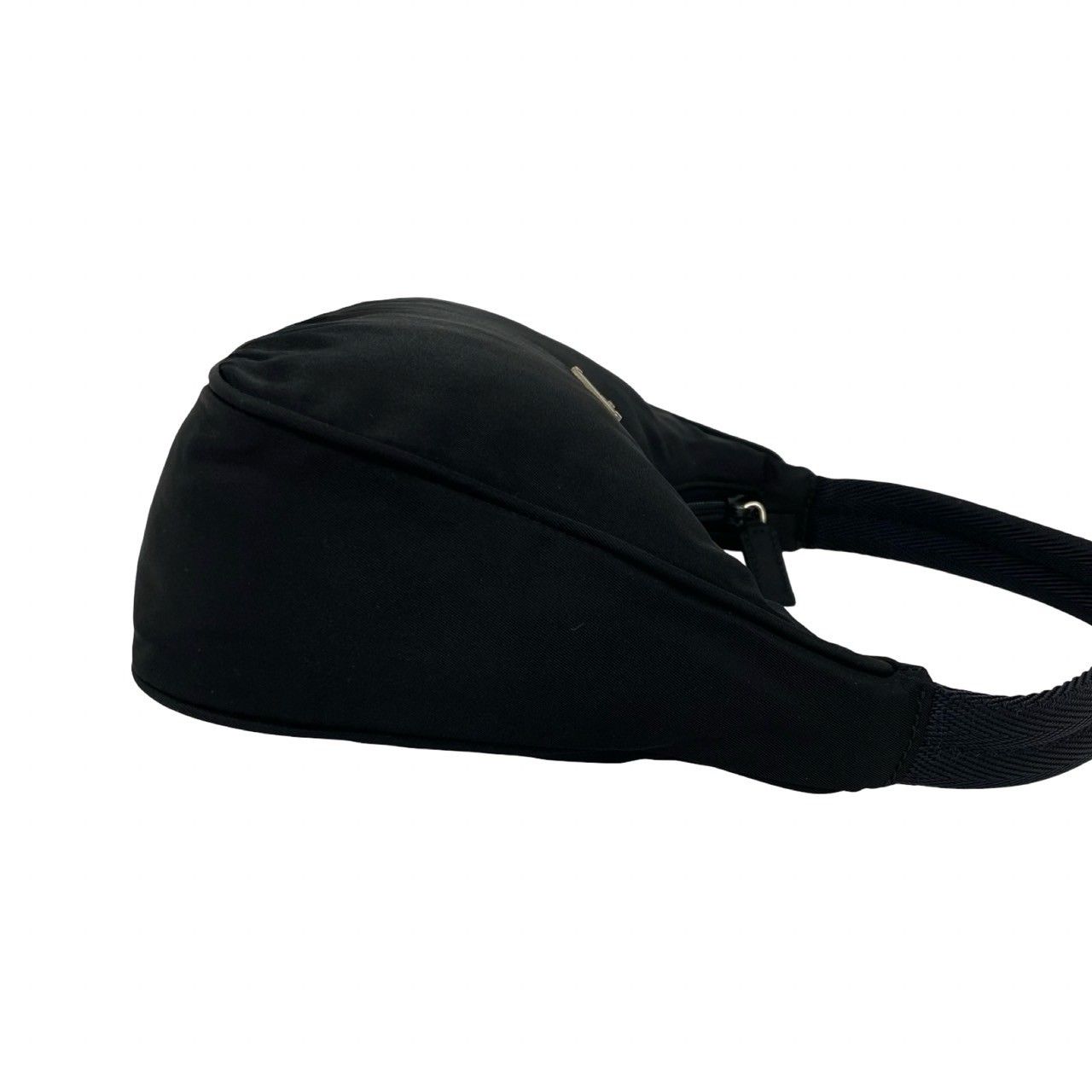 Prada Triangle Tessuto Nylon Mini Handbag Pouch Black — view 6