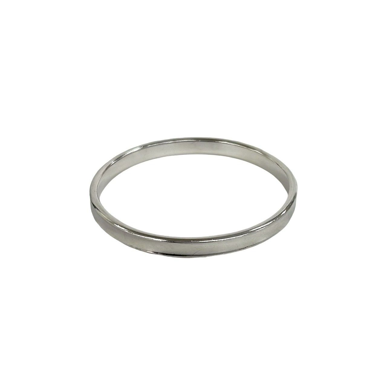 Tiffany & Co Log Narrow Bangle 925 Sterling Silver Bracelet — view 6