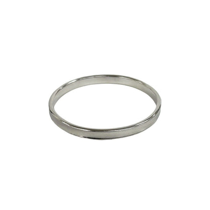 Tiffany & Co Log Narrow Bangle 925 Sterling Silver Bracelet — view 6