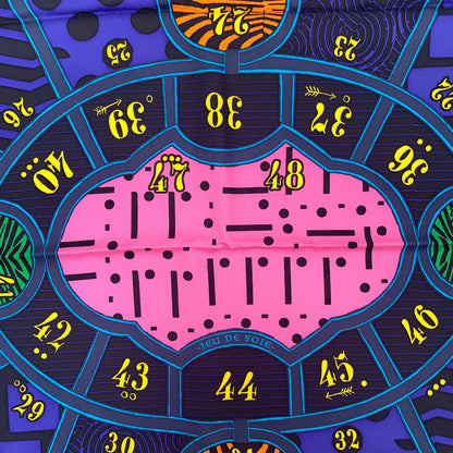Hermes Carre 90 Jeu de Soie Silk Game Scarf — view 7