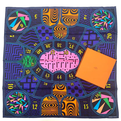 Hermes Carre 90 Jeu de Soie Silk Game Scarf