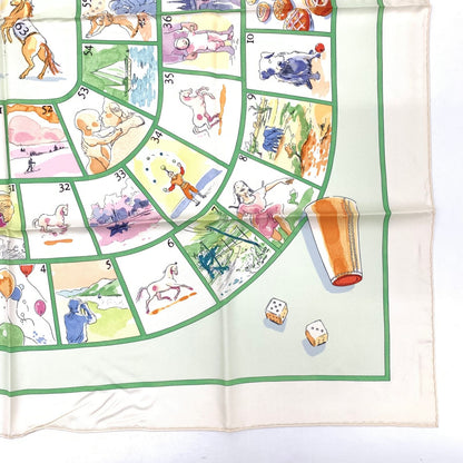 Hermes Carre 90 le Jeu Des Petits Bonheurs Little Happiness Game Scarf Silk — view 6