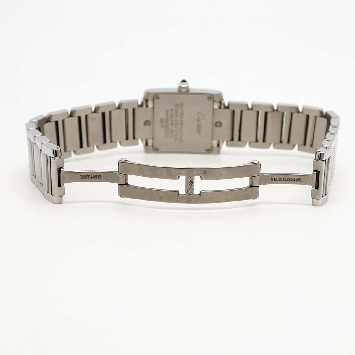 Cartier Tank Francaise SM Ivory Dial Watch — view 4