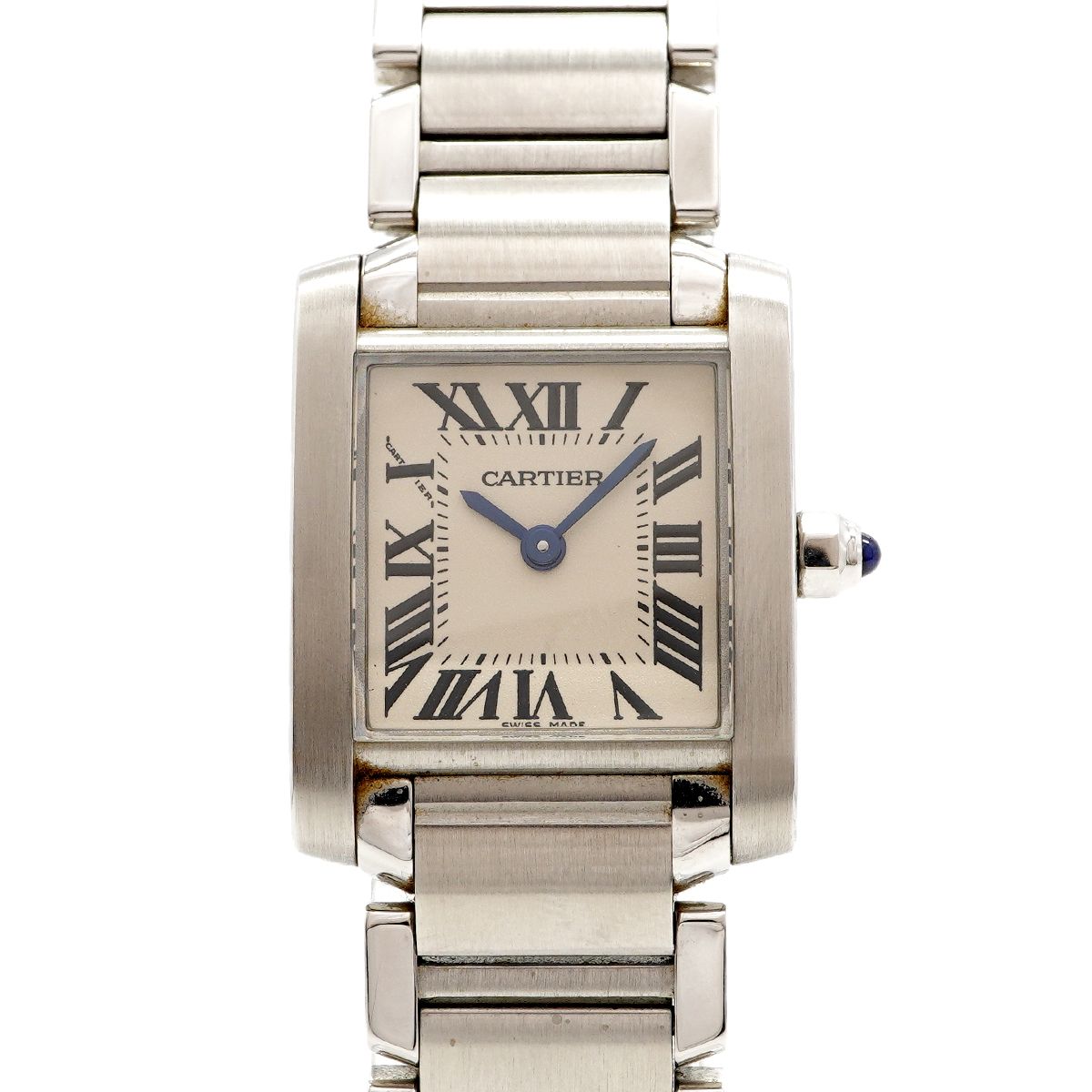 Cartier Tank Francaise SM Ivory Dial Watch