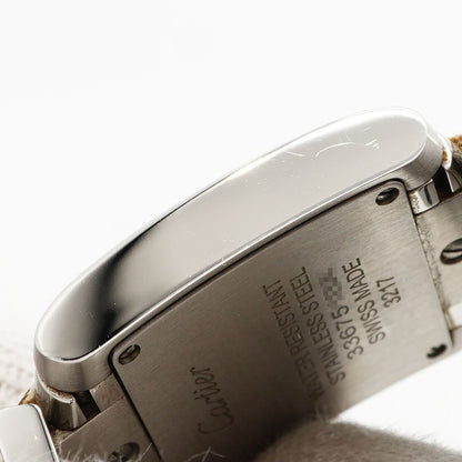 Cartier Tank Francaise SM Ivory Dial Watch — view 7