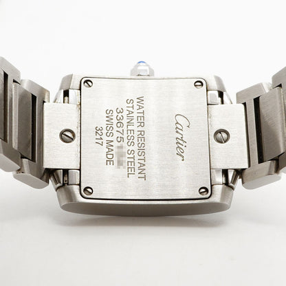Cartier Tank Francaise SM Ivory Dial Watch — view 5