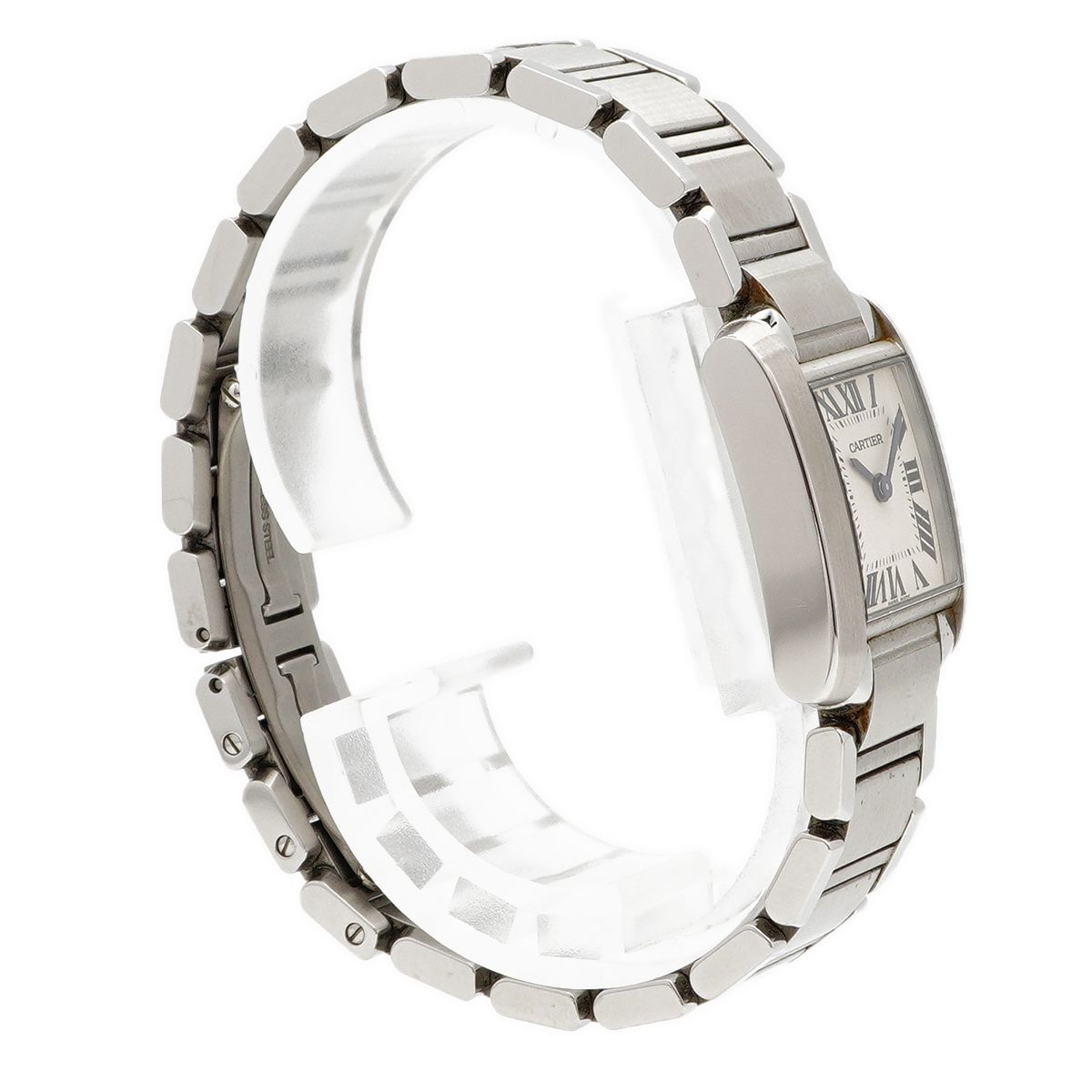Cartier Tank Francaise SM Ivory Dial Watch — view 3
