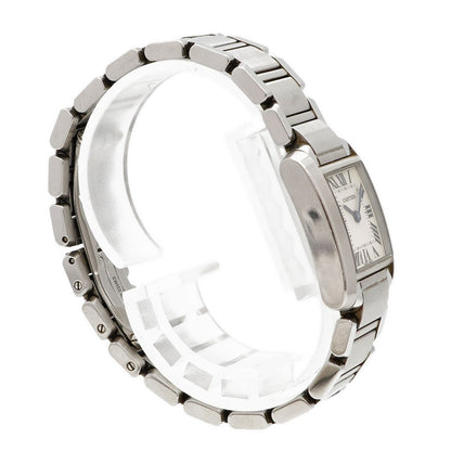 Cartier Tank Francaise SM Ivory Dial Watch — view 3