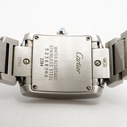 Cartier Tank Francaise SM Ivory Dial Watch — view 5
