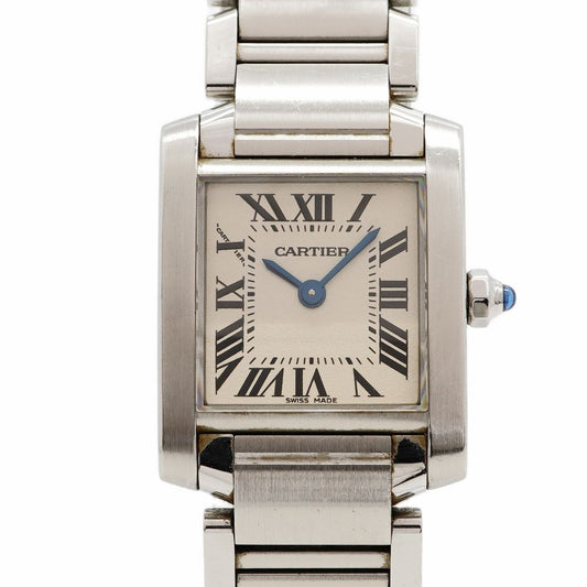 Cartier Tank Francaise SM Ivory Dial Watch