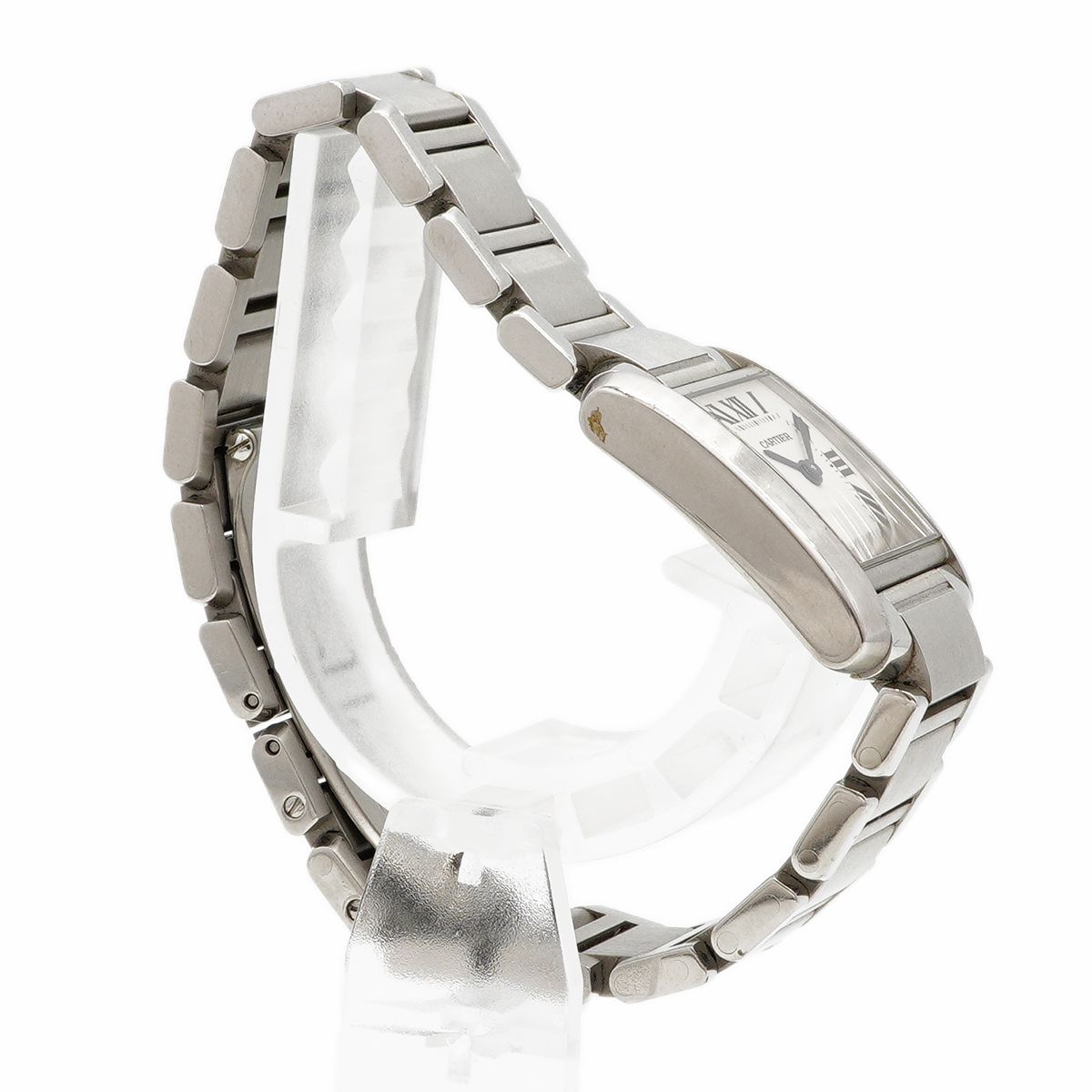 Cartier Tank Francaise SM Ivory Dial Watch — view 3