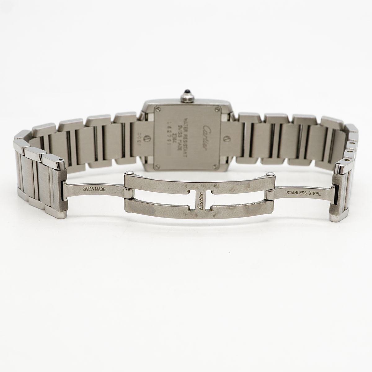 Cartier Tank Francaise SM Ivory Dial Watch — view 4