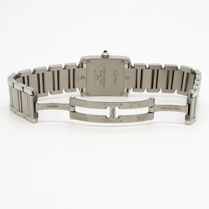 Cartier Tank Francaise SM Ivory Dial Watch — view 4