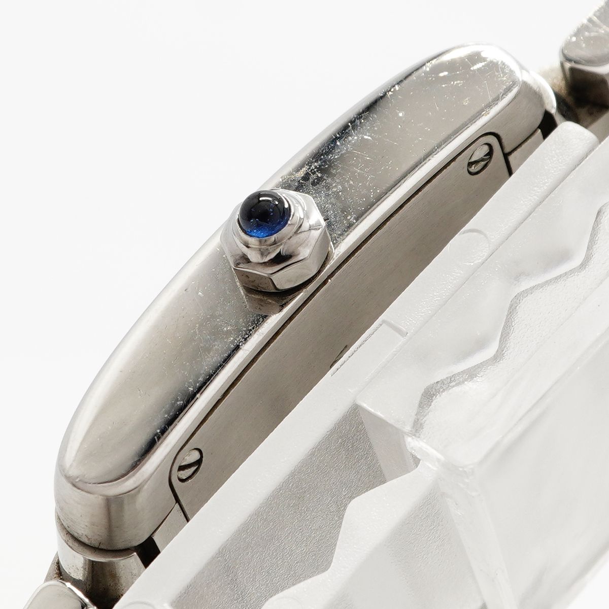 Cartier Tank Francaise SM Ivory Dial Watch — view 9