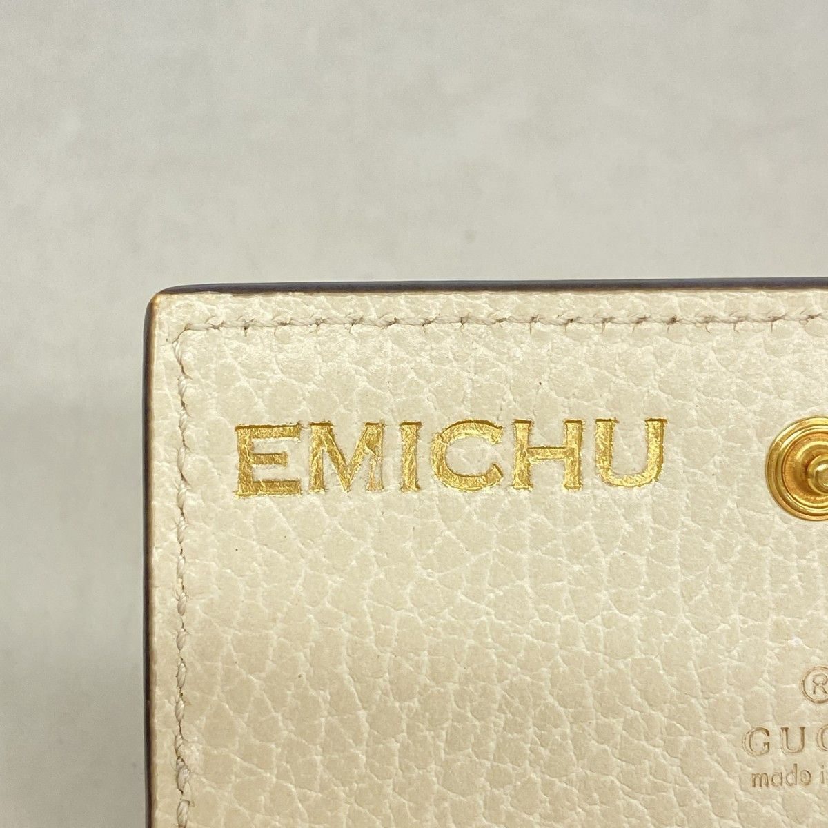 Gucci Wallet GG Marmont Supreme Leather Brown Ivory Gold — view 5