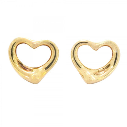 Tiffany & Co Earrings Open Heart 18k Yellow Gold