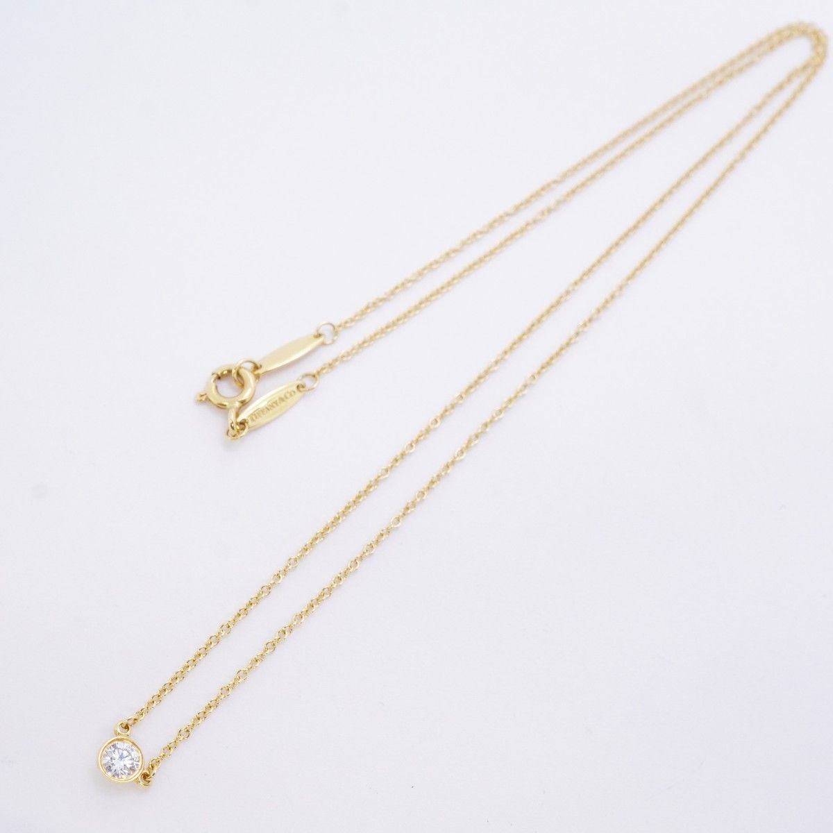 Tiffany & Co Necklace by the Yard 18k Yellow Gold Diamond — view 3