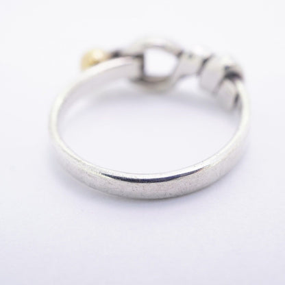 Tiffany & Co Ring Hook Eye 18k Yellow Gold 925 Sterling Silver — view 8