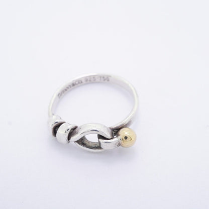 Tiffany & Co Ring Hook Eye 18k Yellow Gold 925 Sterling Silver — view 3