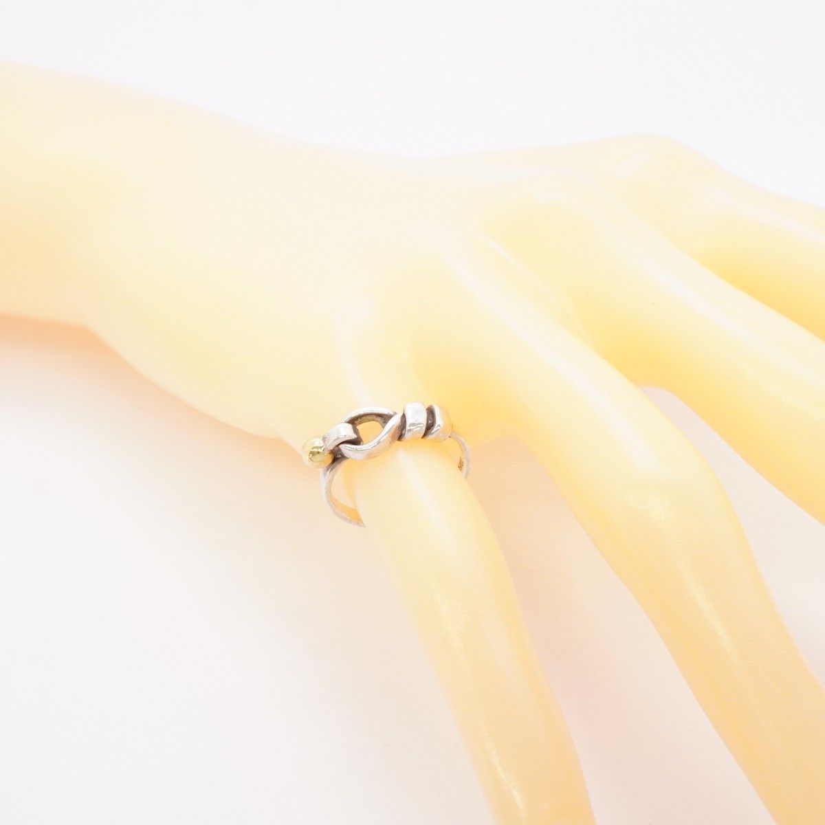 Tiffany & Co Ring Hook Eye 18k Yellow Gold 925 Sterling Silver — view 6