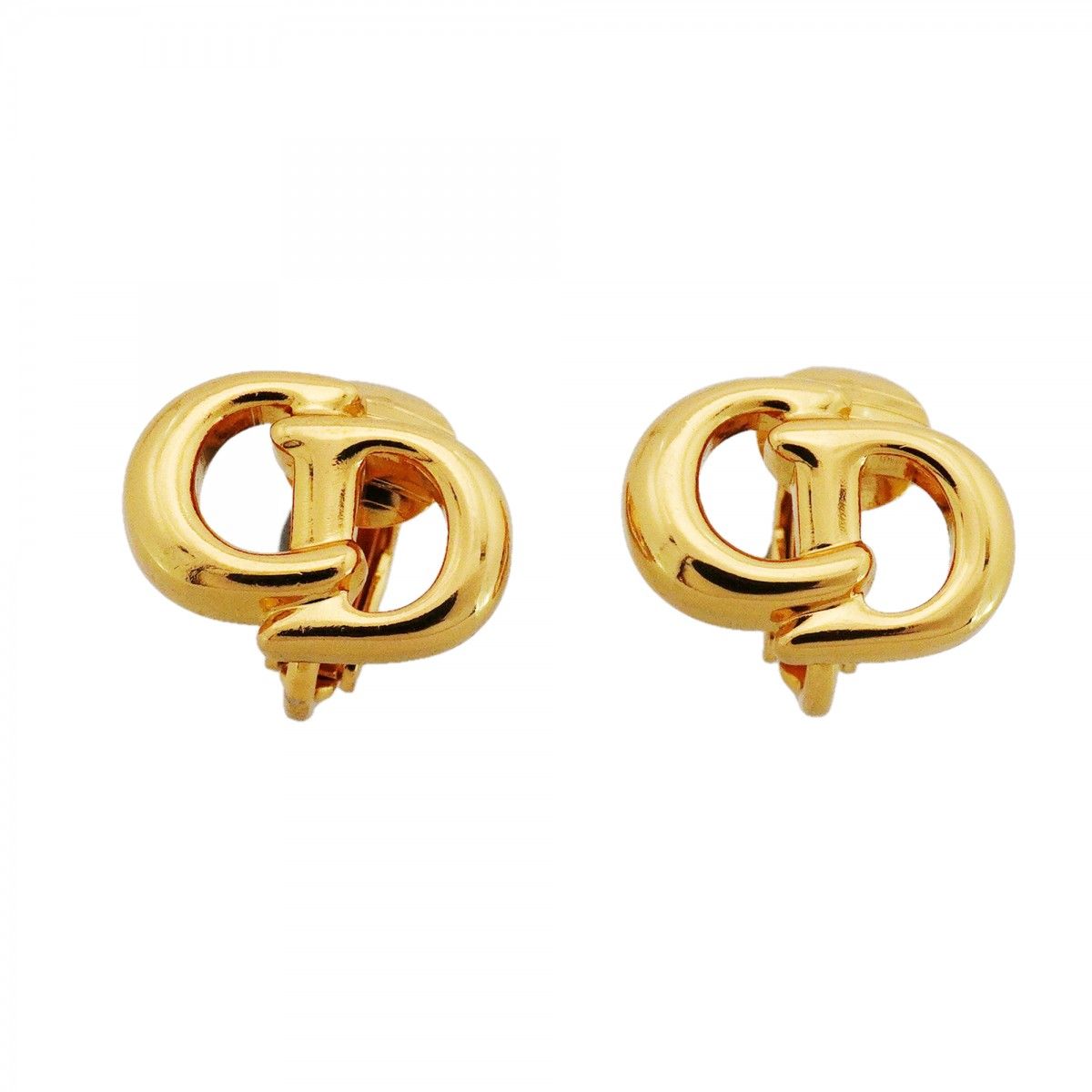 Dior Earrings CD Logo Gold Plated