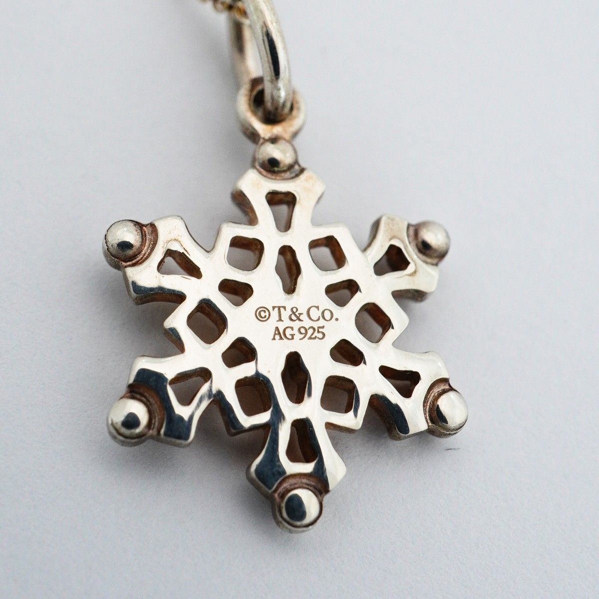 Tiffany & Co Necklace Snowflake Silver — view 6