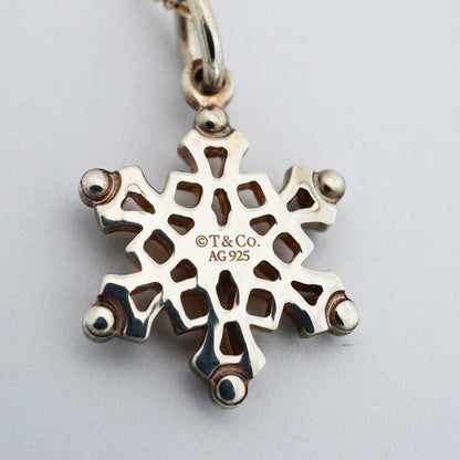 Tiffany & Co Necklace Snowflake Silver — view 6