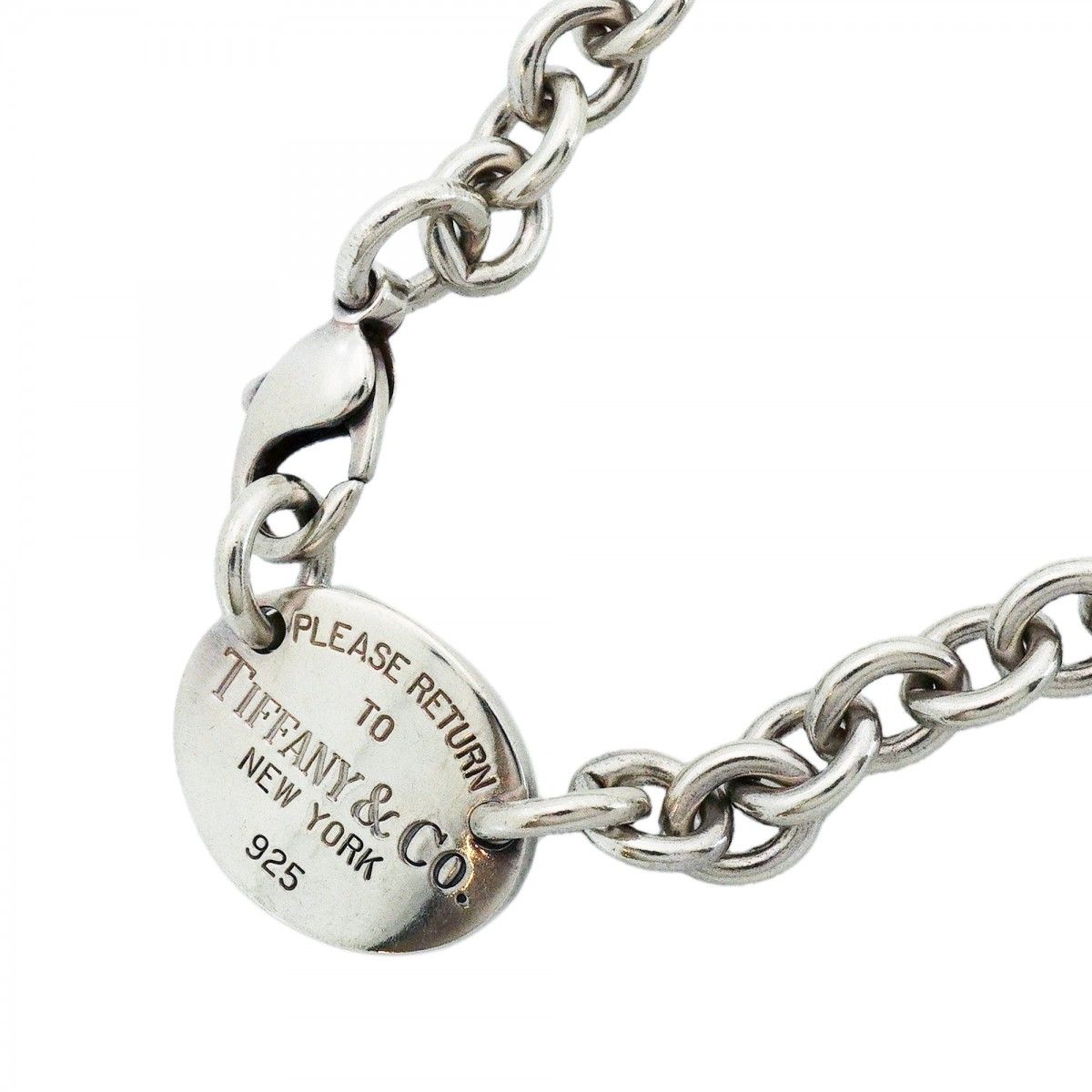 Tiffany & Co Necklace Return to Oval 925 Sterling Silver