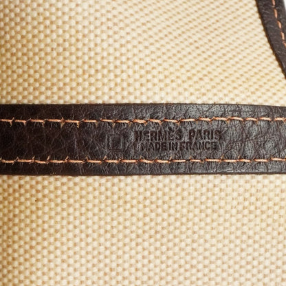 Hermes Tote Garden Party PM Toile Ash Brown Beige Silver — view 5