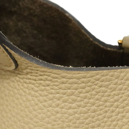 Hermes Handbag Picotin Lock Taurillon Clemence Beige Marfa Gold — view 7
