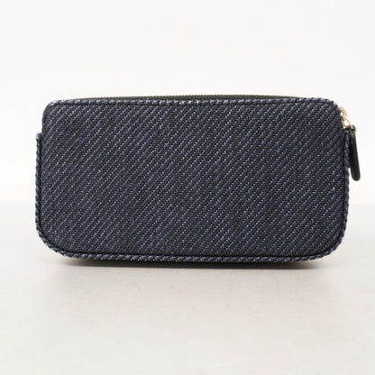 Chanel Shoulder Wallet Deauville Tweed Navy Champagne Gold Handbag — view 7