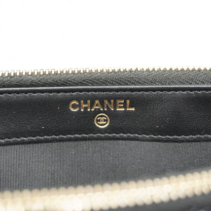 Chanel Shoulder Wallet Deauville Tweed Navy Champagne Gold Handbag — view 5