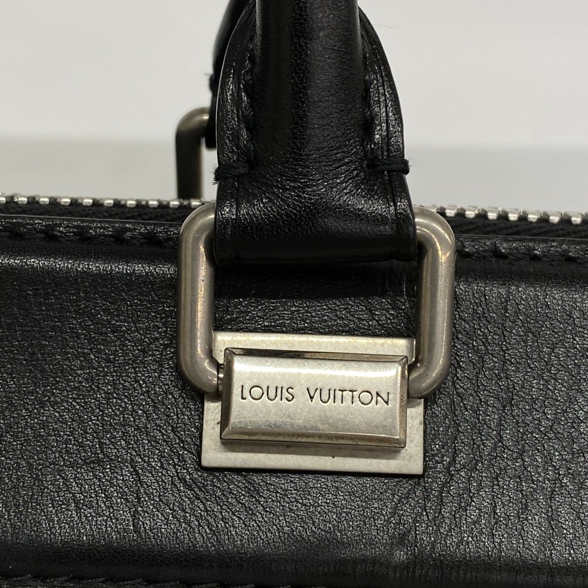 Louis Vuitton Handbag Steven Sprout Calf Opad Speedy PM Black Beige — view 9