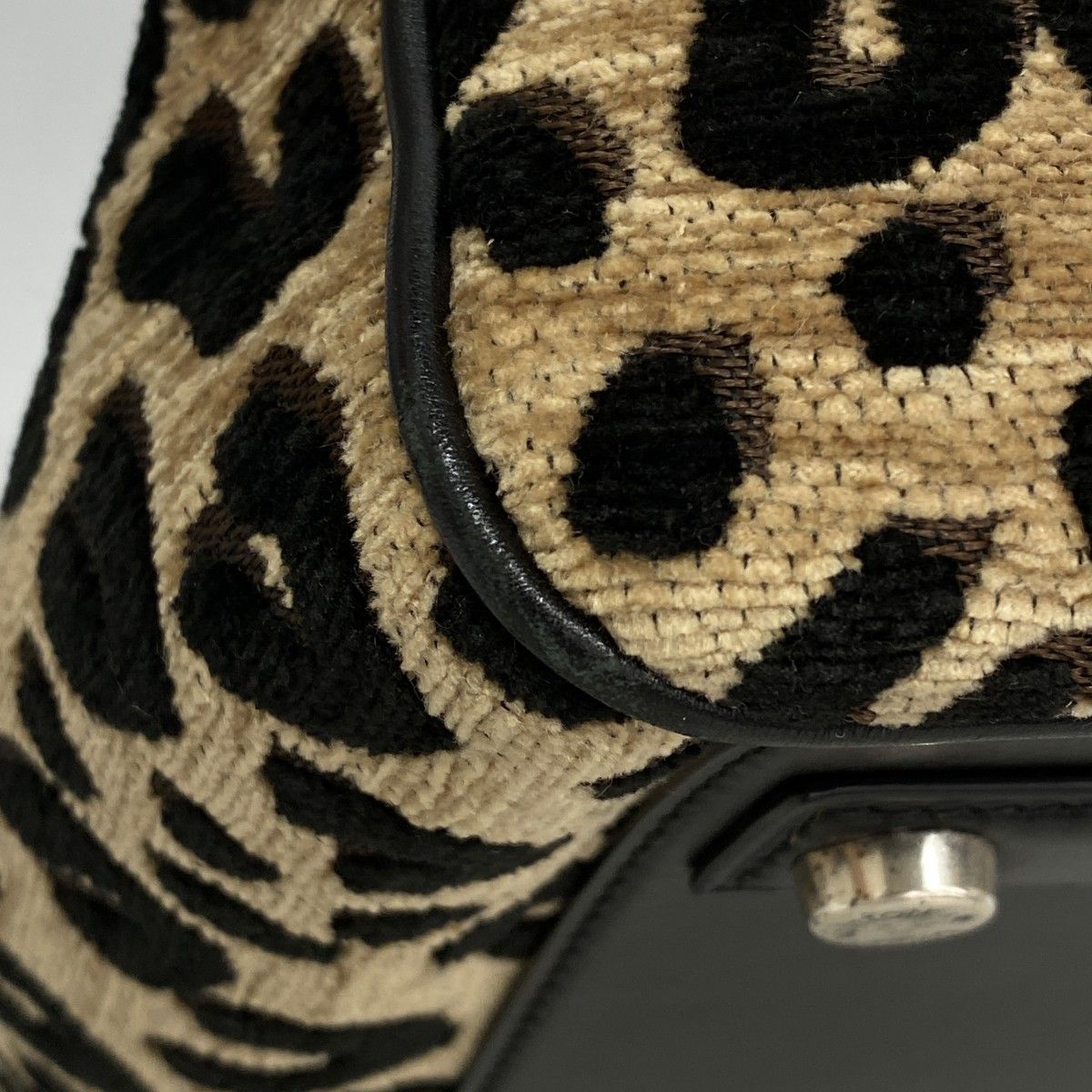 Louis Vuitton Handbag Steven Sprout Calf Opad Speedy PM Black Beige — view 7