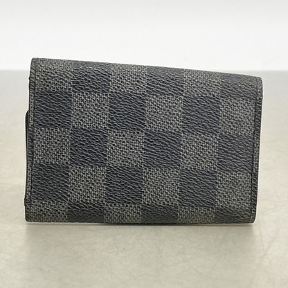 Louis Vuitton Key Case Damier Graphite Multicles 6 Black Key Holder — view 8
