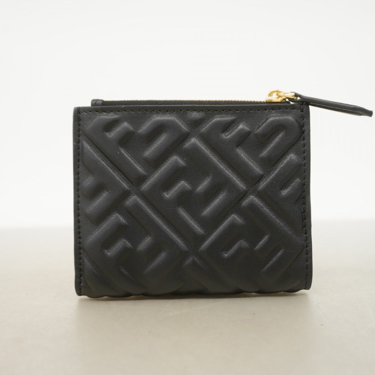 Fendi Wallet Leather Black Gold — view 7