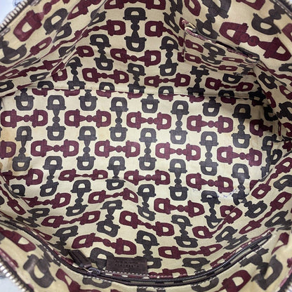 Gucci Tote Guccissima Leather Dark Brown Chien Pants Gold — view 4