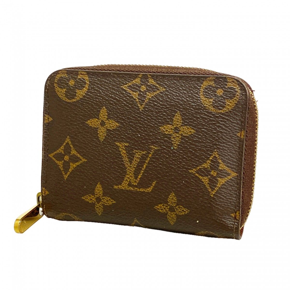 Louis Vuitton Coin Case Monogram Zippy Purse Brown