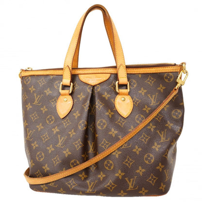 Louis Vuitton Handbag Monogram Palermo PM Brown 2-Way