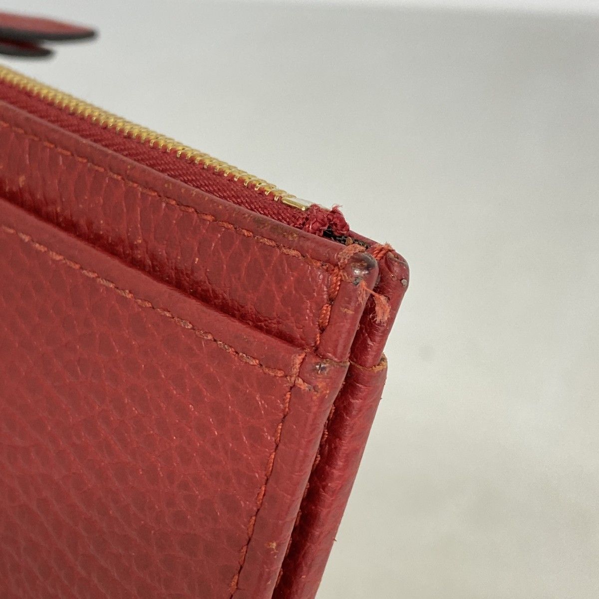 Gucci Coin Case GG Marmont Leather Red Gold — view 5