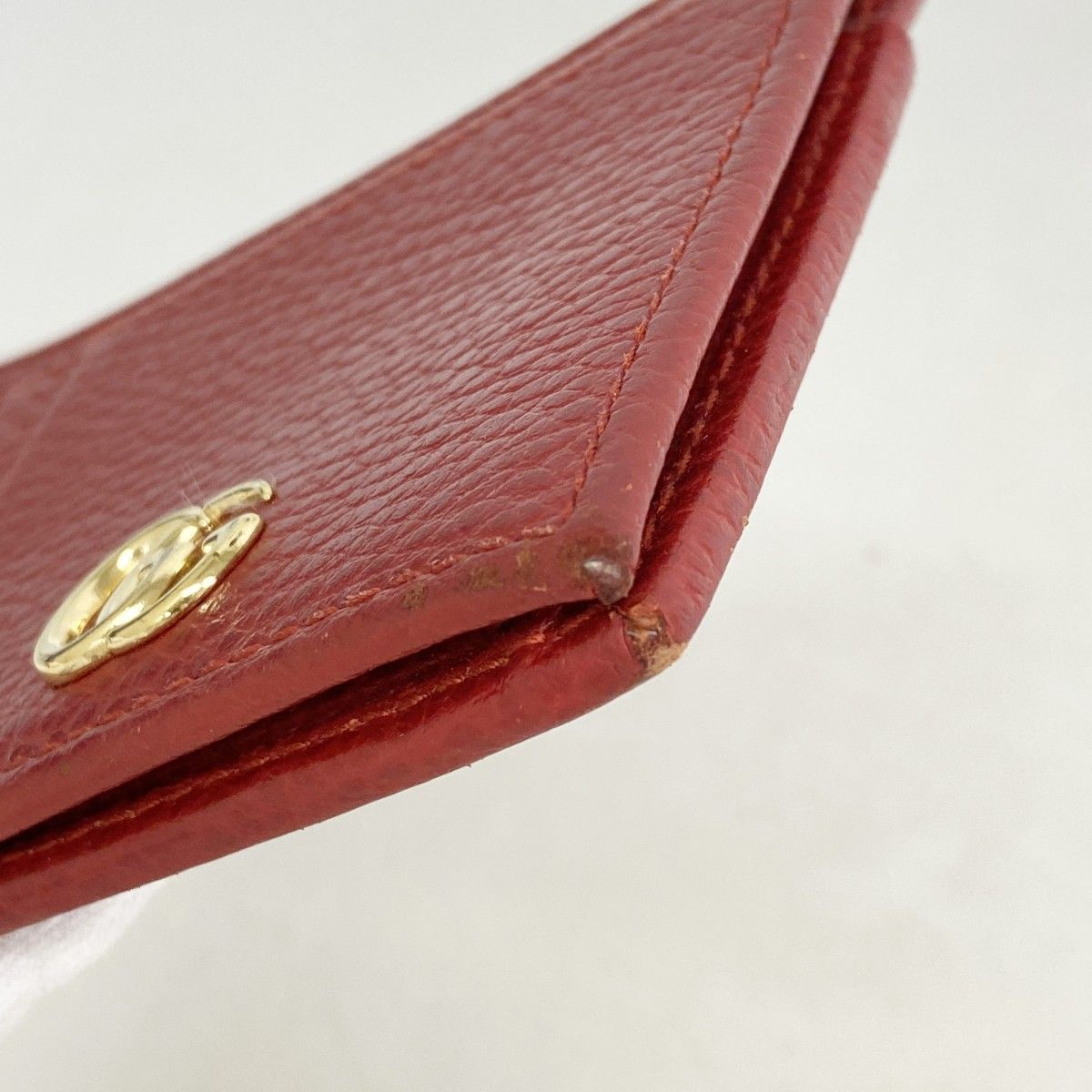 Gucci Coin Case GG Marmont Leather Red Gold — view 6