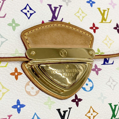 Louis Vuitton Trifold Wallet Monogram Multicolor Portefeuille Eugenie Blanc Rich — view 5