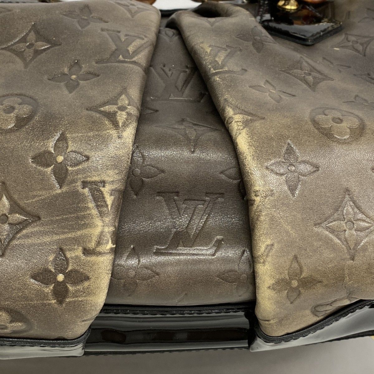 Louis Vuitton Handbag Monogram Steven Black Brown — view 6
