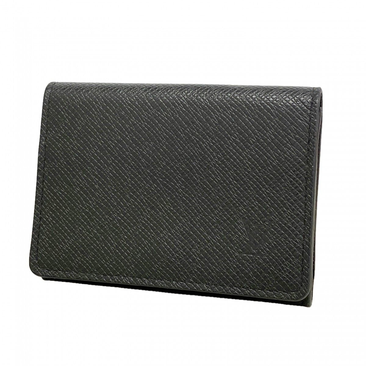 Louis Vuitton Card Case Taiga Business Holder Noir