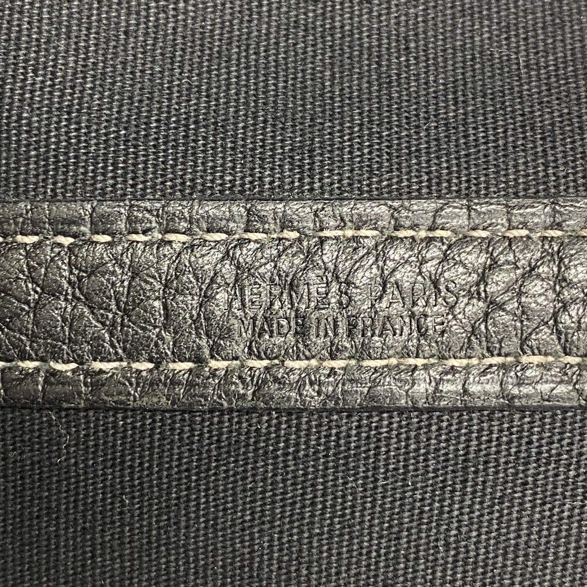 Hermes Tote Garden Party PM Toile Officier Black Silver — view 5